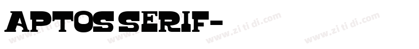 aptos serif字体转换